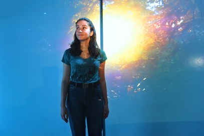 Caro smiling projection